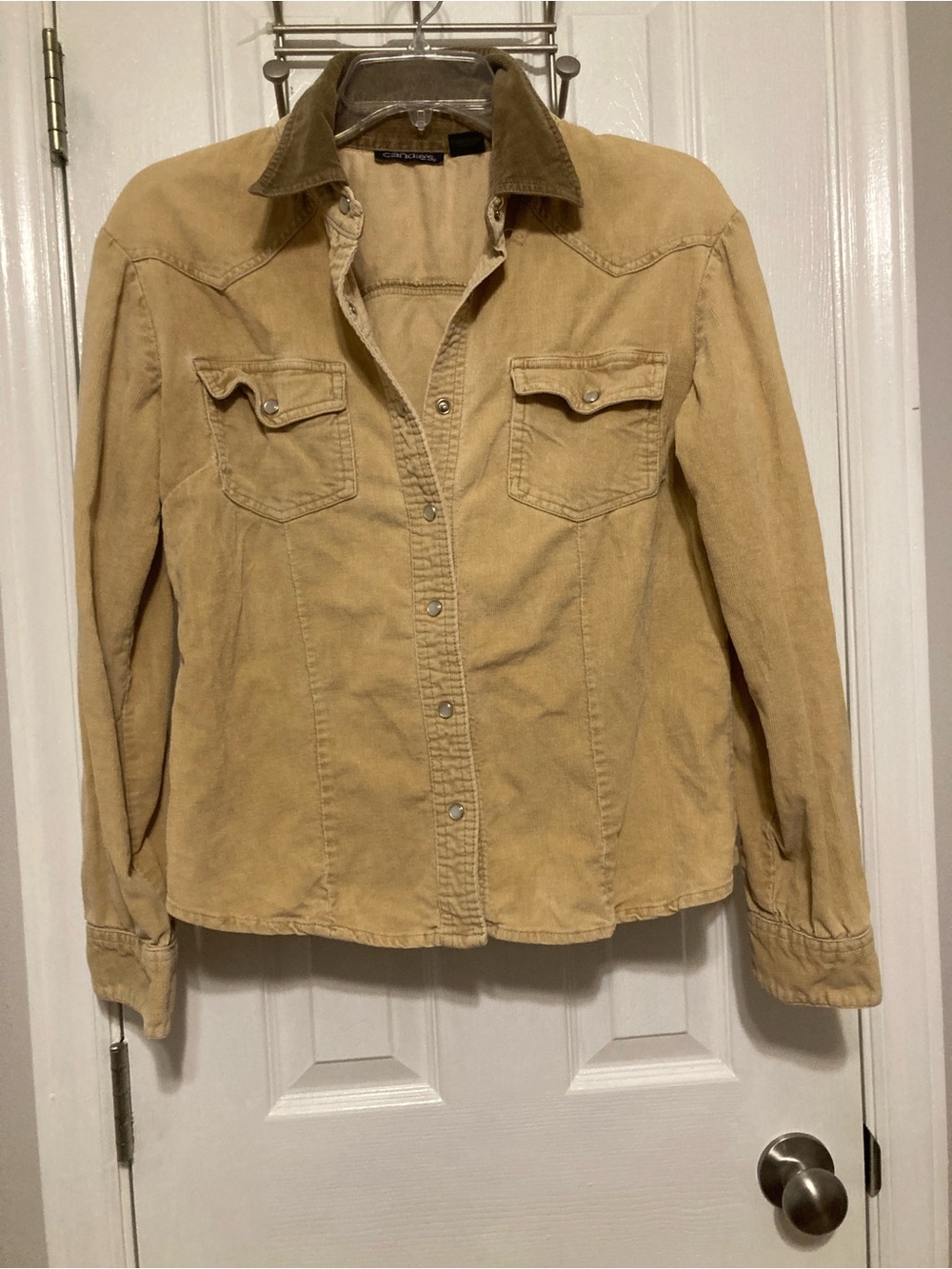 Vintage Y2K Candies Corduroy Pearl Snap Chore Style Shirt